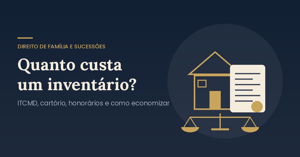 Quanto custa um inventário
